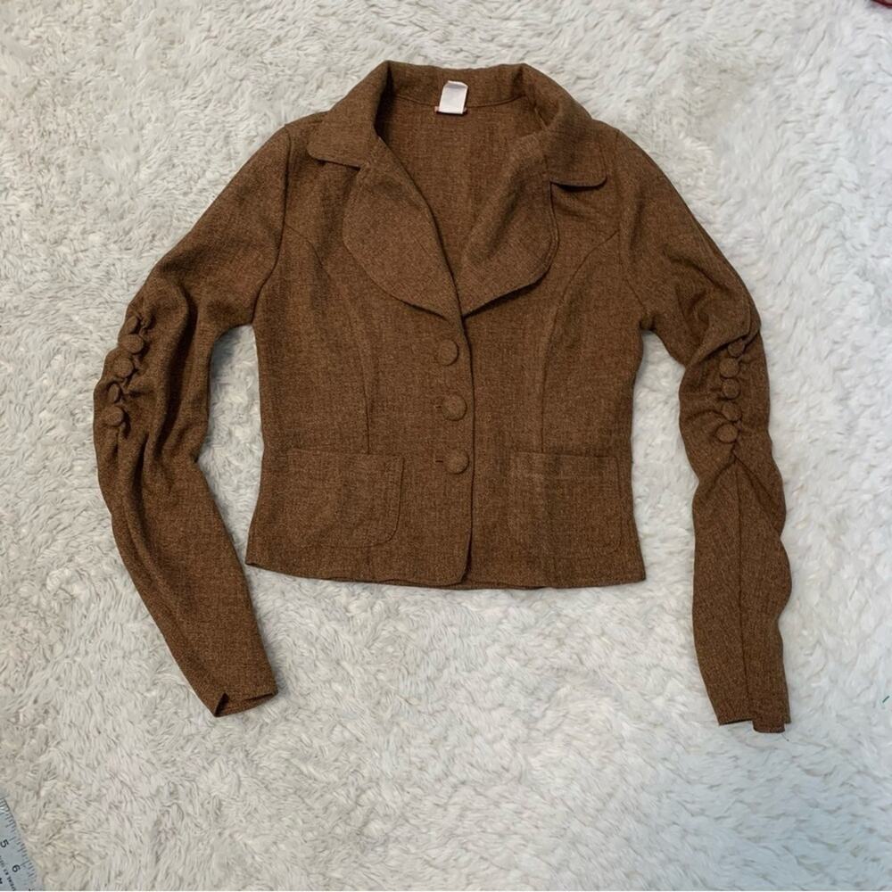 Vintage 90s–2000s Event Jacket – Made in USA – Brown Tailored Blazer – Size S - Picture 9 of 9